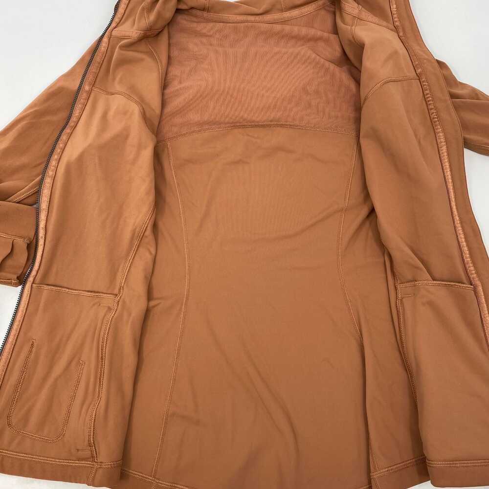 lululemon Orange Desert Sun Hooded Nulu Define Zip-Up Jacket | Regular Size 10 - Picture 4 of 9